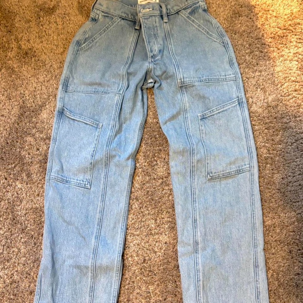 Abercrombie & Fitch Curve Love Cargo Jeans